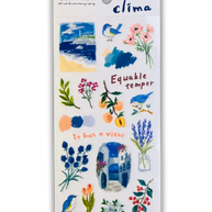 Mind Wave Clima Aesthetic Stickers: Layered Tracing Paper & PET Decals - Made in Japan