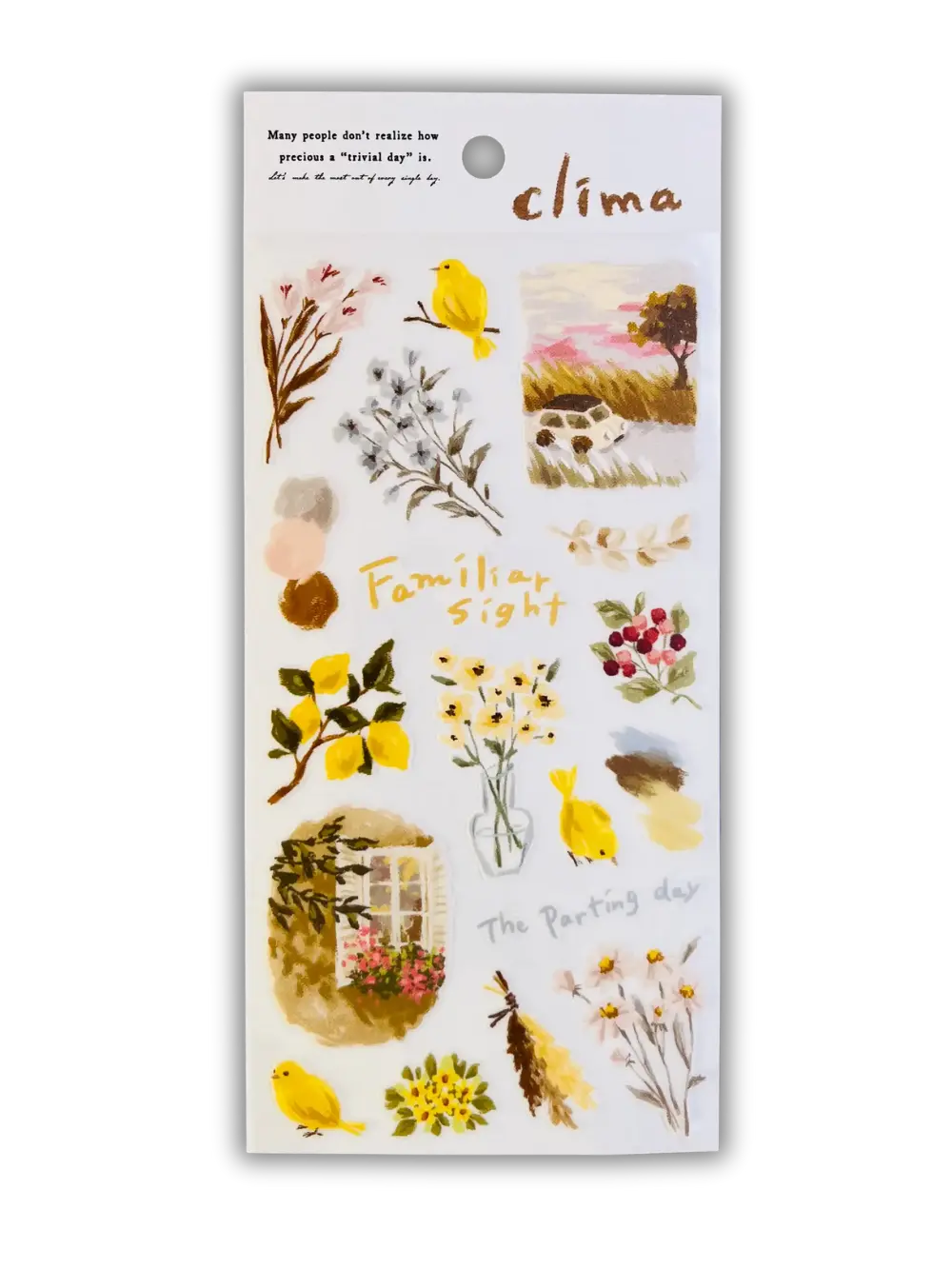 Mind Wave Clima Aesthetic Stickers: Layered Tracing Paper & PET Decals - Made in Japan