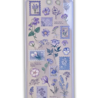 Hyacinth Oshibana Pressed Flower Stickers: Matte PET Transparent Botanical Decals