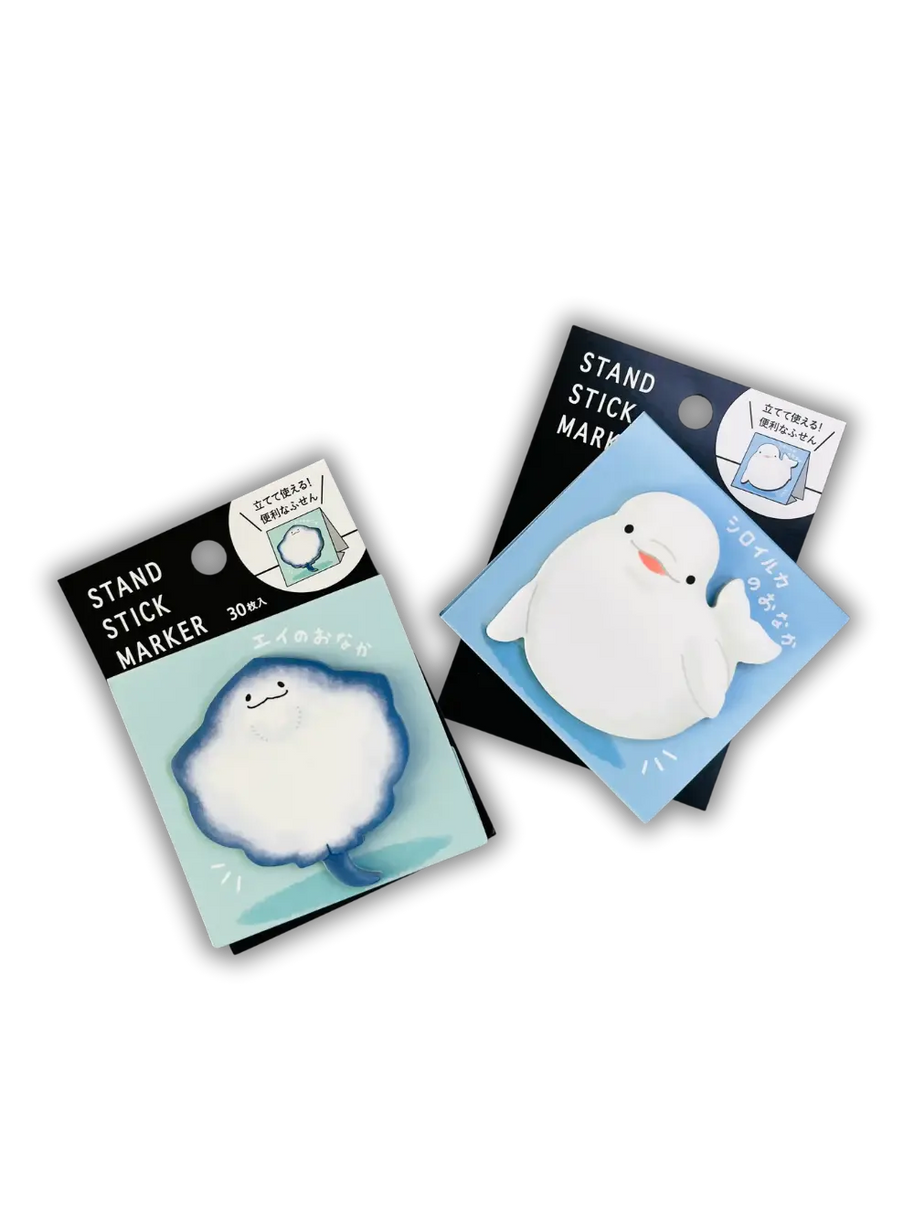 Mind Wave "Oshiri" Animal Sticky Notes: Standing Tummy & Buttocks Patterns - 30 Sheets