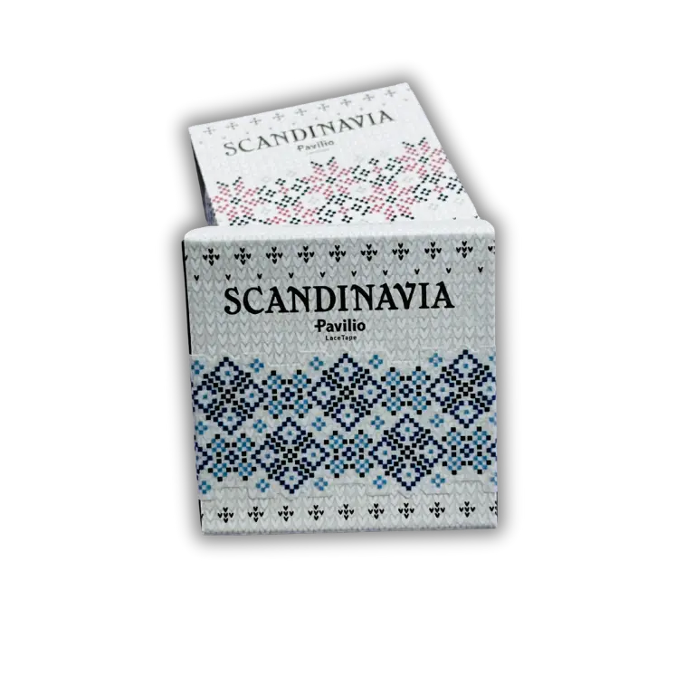 Scandinavia Series Washi Tape: Minimalist Winter Designs (Frost & Snowflake) - Made in Japan