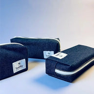 Luddite Okayama Denim Pen Case: Classic High-Capacity Pouch - 100% Japanese Indigo Denim