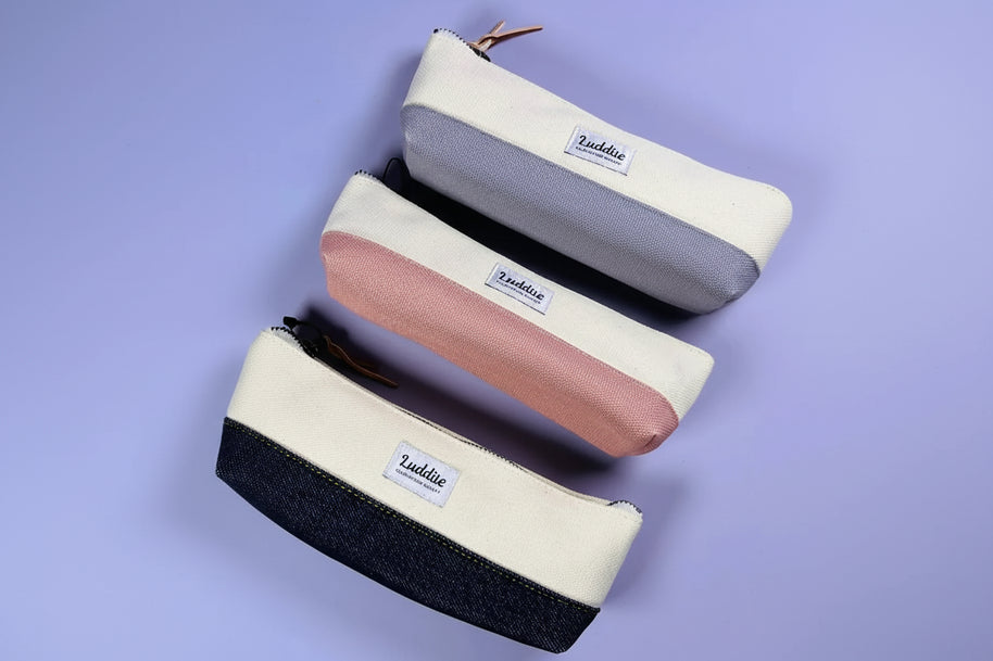 Kurashiki Canvas Two-Tone Pen Case