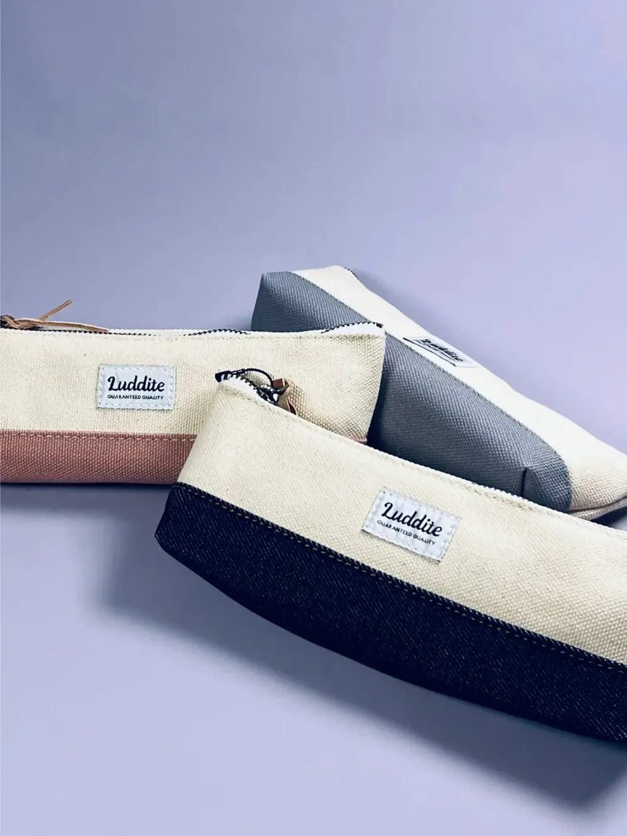 Kurashiki Canvas Two-Tone Pen Case