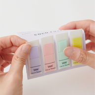 KANMIDO KOKOFUSEN Adhesive Case Sticky Notes: Pattern Yellow Film Index (M-Size)