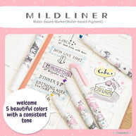 Zebra Mildliner x Sanrio 50th Anniversary Set: My Melody & Kuromi Limited Edition (5-Pack)