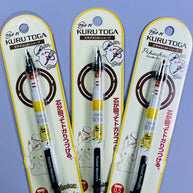 Pikachu Pokémon Kuru Toga Mechanical Pencil: 0.5mm Auto-Rotating Lead (Japanese Engineering)