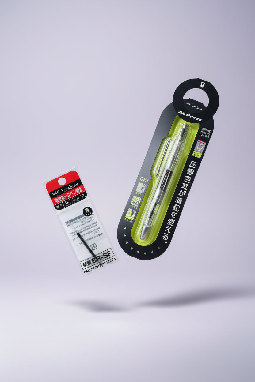 Tombow AirPress Pressurized Ballpoint Pen: All-Weather Retractable Pen 0.7mm