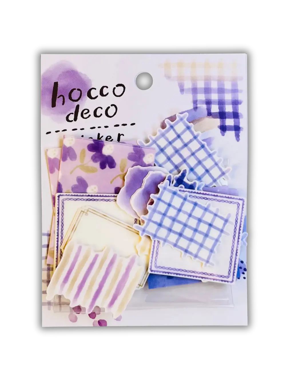 Hocco Watercolor Washi Flake Stickers - Masking Tape Decals