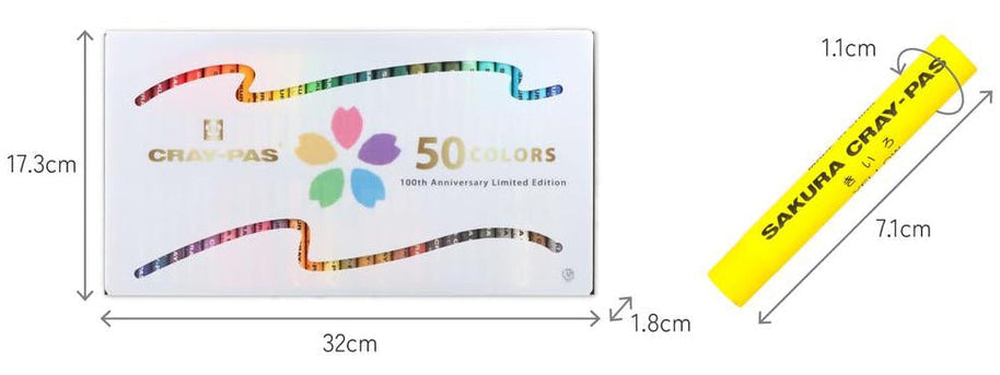 Sakura Craypas 100th Anniversary Edition: 50-Color Professional Art Set (Limited Edition)