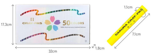 Sakura Craypas 100th Anniversary Edition: 50-Color Professional Art Set (Limited Edition)