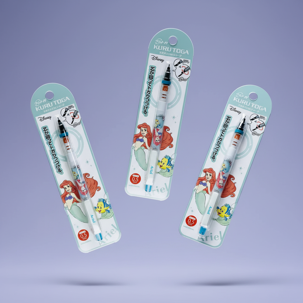 ariel - disney kurutoga mechanical pencil - 