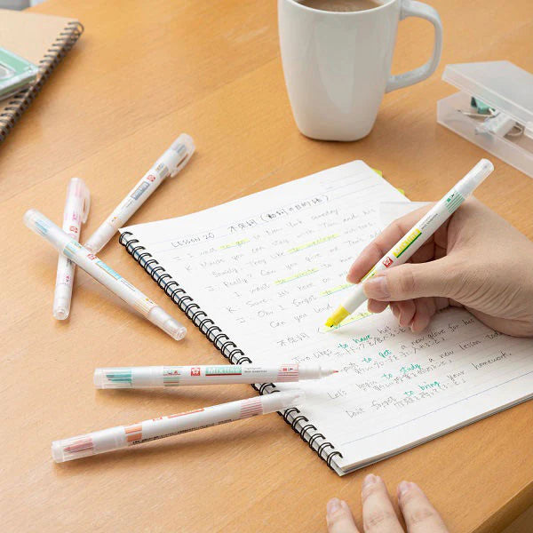 Sakura Cray-Pas Mixed Line Highlighter: 2-in-1 Double Pen for Aesthetic Journaling