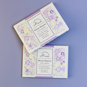 Risette Kofumi-shi Small Note Set: 30 Sheets Adult Floral Stationery - Made in Japan