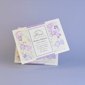 Risette Kofumi-shi Small Note Set: 30 Sheets Adult Floral Stationery - Made in Japan