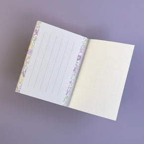 Risette Kofumi-shi Small Note Set: 30 Sheets Adult Floral Stationery - Made in Japan