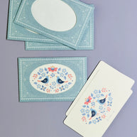 European Antique Market Mini Card Set: Squirrel & Rabbit Die-Cut Window