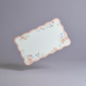 Risette Mini Message Card Set: 5-Pack Floral Die-Cut Cards & Votive Paper Envelopes