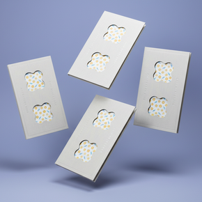 CHIP NOTEBOOK TETRA: Star Flower Die-Cut Hardcover - Premium Fountain Pen Paper (OK Fulls)