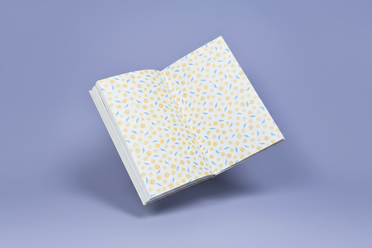 CHIP NOTEBOOK TETRA: Star Flower Die-Cut Hardcover - Premium Fountain Pen Paper (OK Fulls)