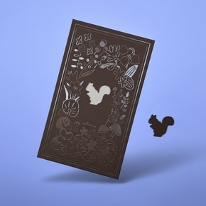 booco x Masao Takahata Hokkaido Window Notebook: Die-Cut Squirrel Hardcover - B6 Japanese Art Stationery