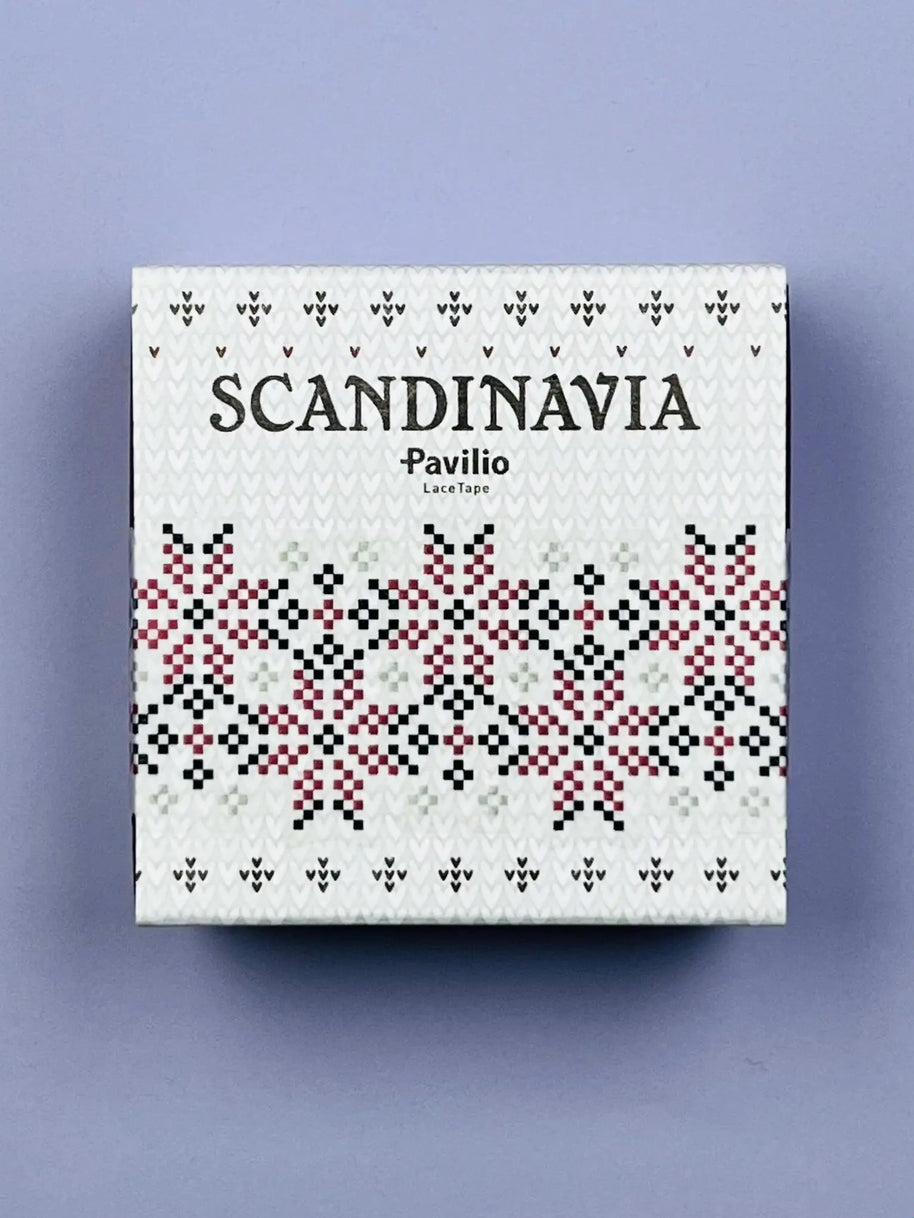 Scandinavia Series Washi Tape: Minimalist Winter Designs (Frost & Snowflake) - Made in Japan