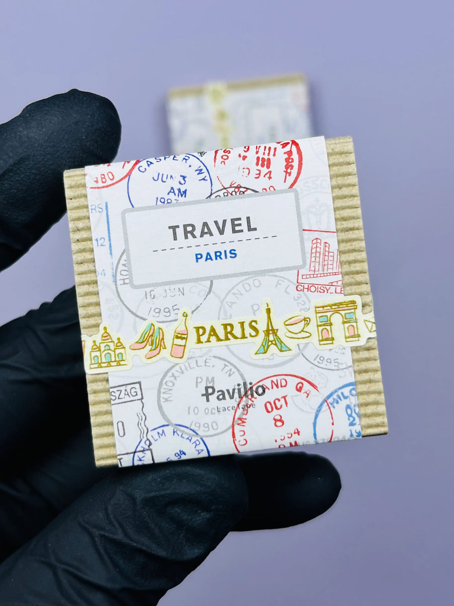 Travel Series Decorative Tape: 12 City Motifs - Durable Japanese PP Tape
