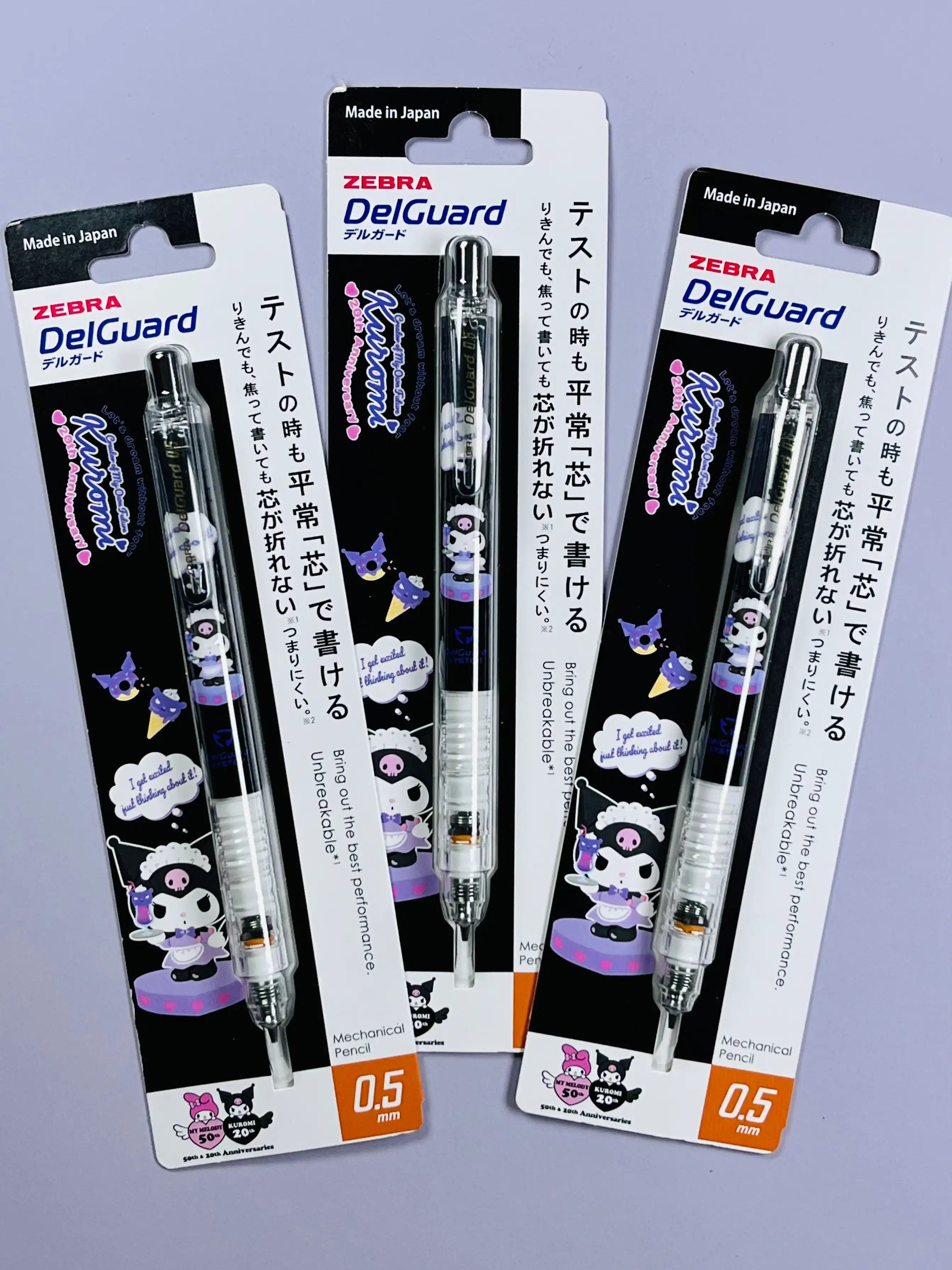Zebra DelGuard Mechanical Pencil: Kuromi 50th Anniversary Limited Edition - 0.5mm Anti-Break Tech
