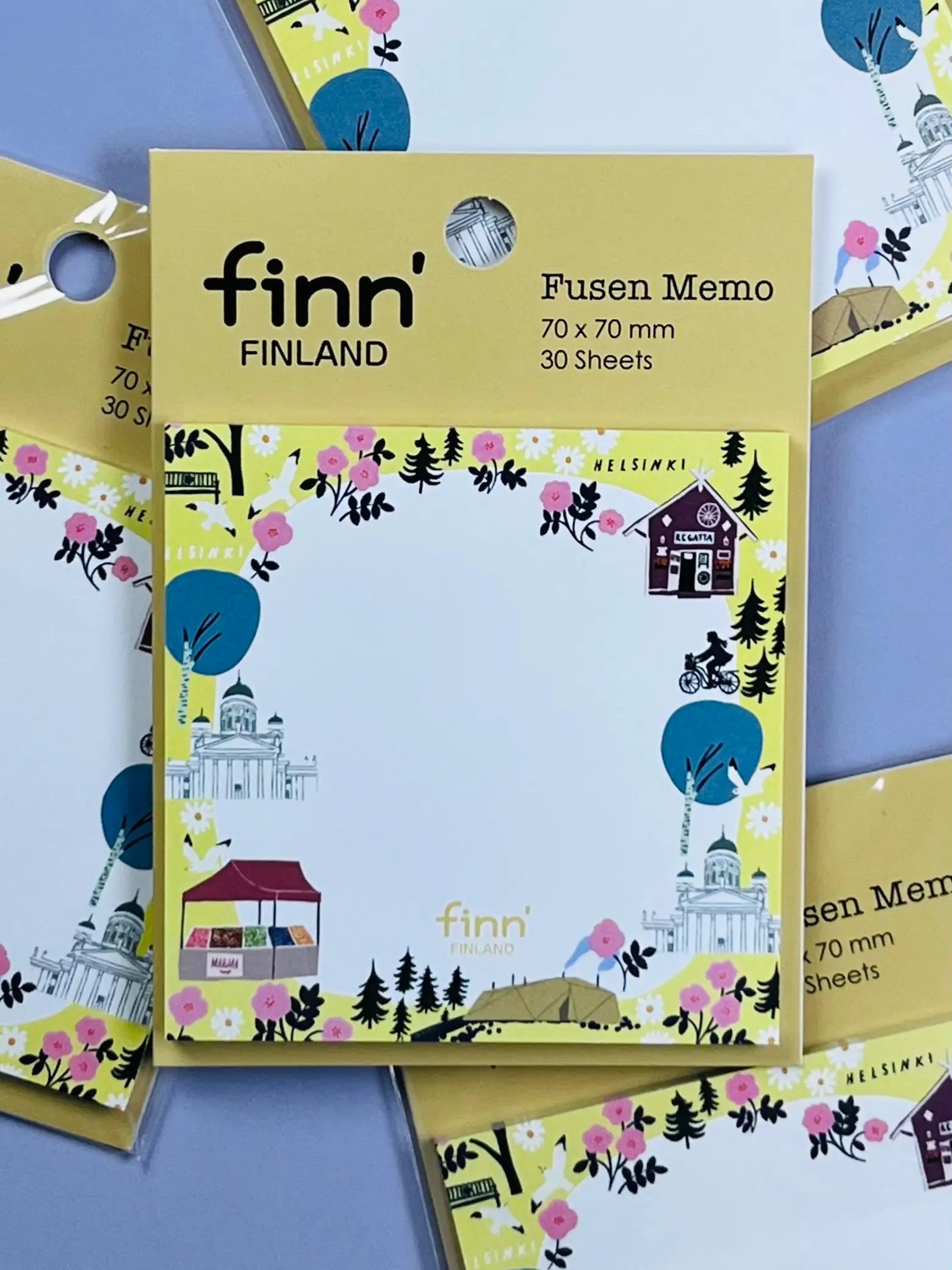 Helsinki Design Memo Fusen: Minimalist Finnish-Style Sticky Notes (Japanese Quality)