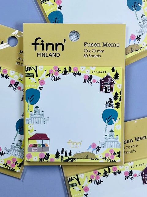 Helsinki Design Memo Fusen: Minimalist Finnish-Style Sticky Notes (Japanese Quality)