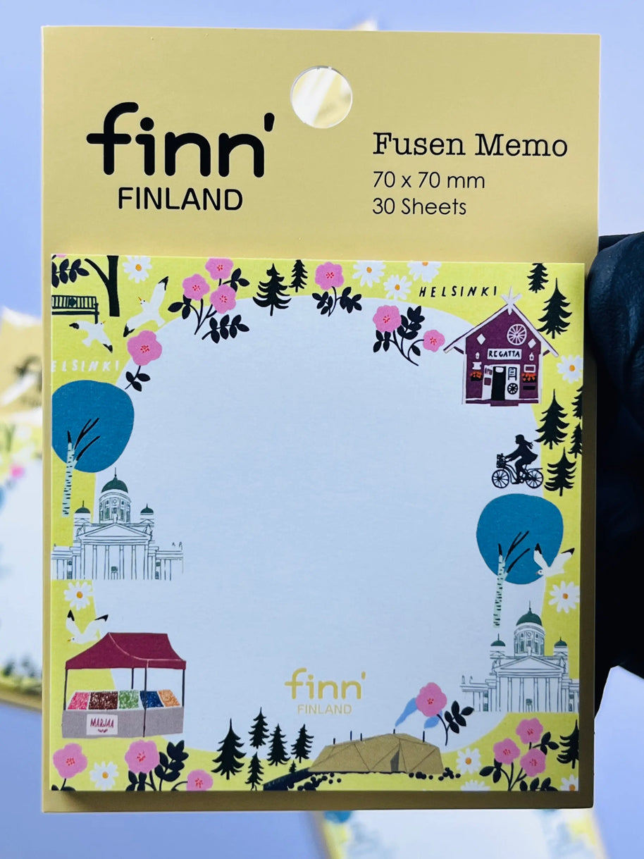 Helsinki Design Memo Fusen: Minimalist Finnish-Style Sticky Notes (Japanese Quality)