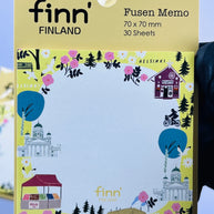 Helsinki Design Memo Fusen: Minimalist Finnish-Style Sticky Notes (Japanese Quality)