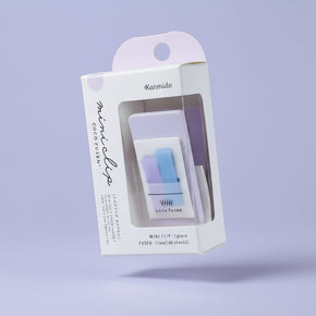 KANMIDO KOKOFUSEN Mini Clip Sticky Notes: Misty Purple Film Index (Portable Planner Clip)