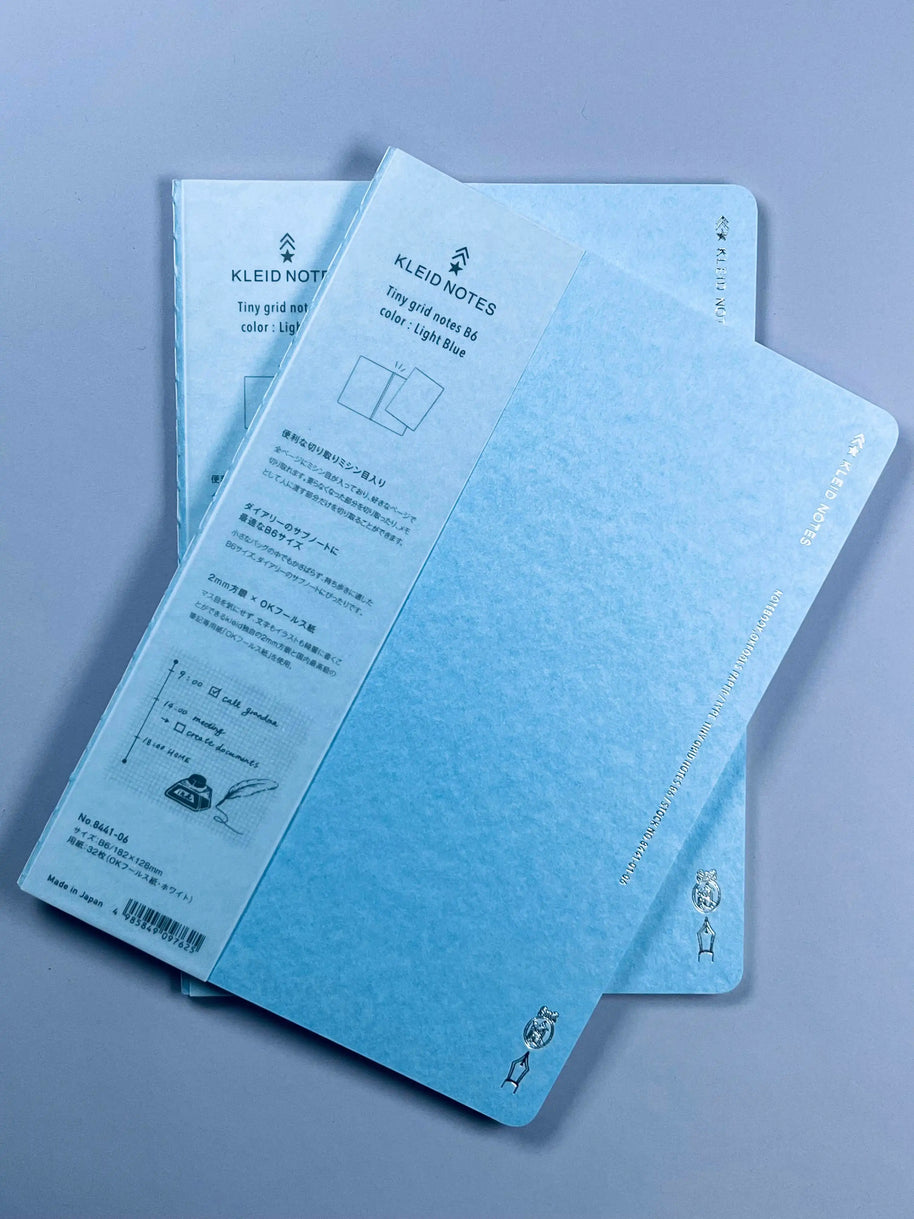 Kleid B6 Tiny Grid Notebook: 2mm Grid Fountain Pen Friendly Journal