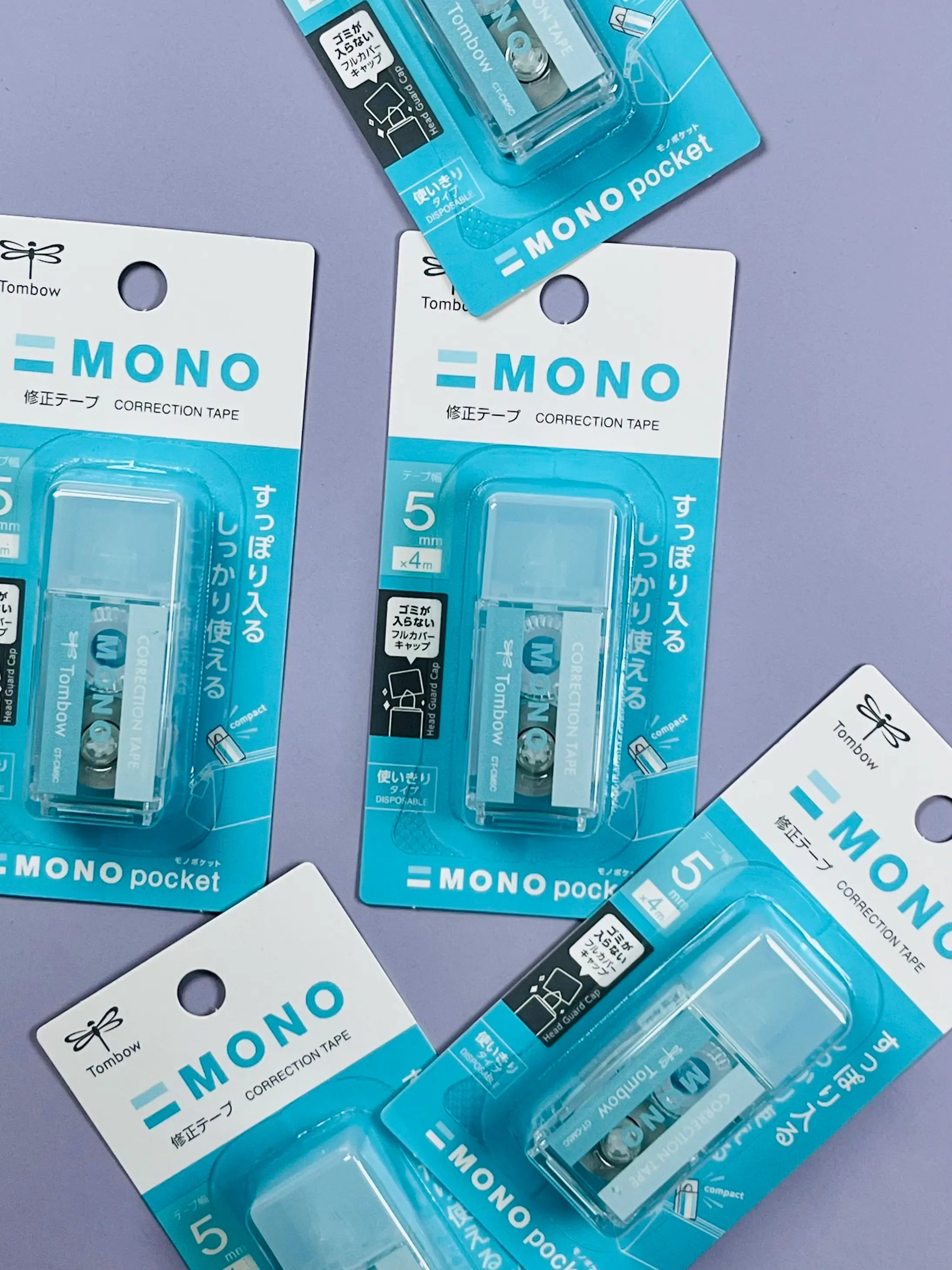 Tombow Mono Pocket Correction Tape: Portable Aesthetic White-Out for Pen Cases