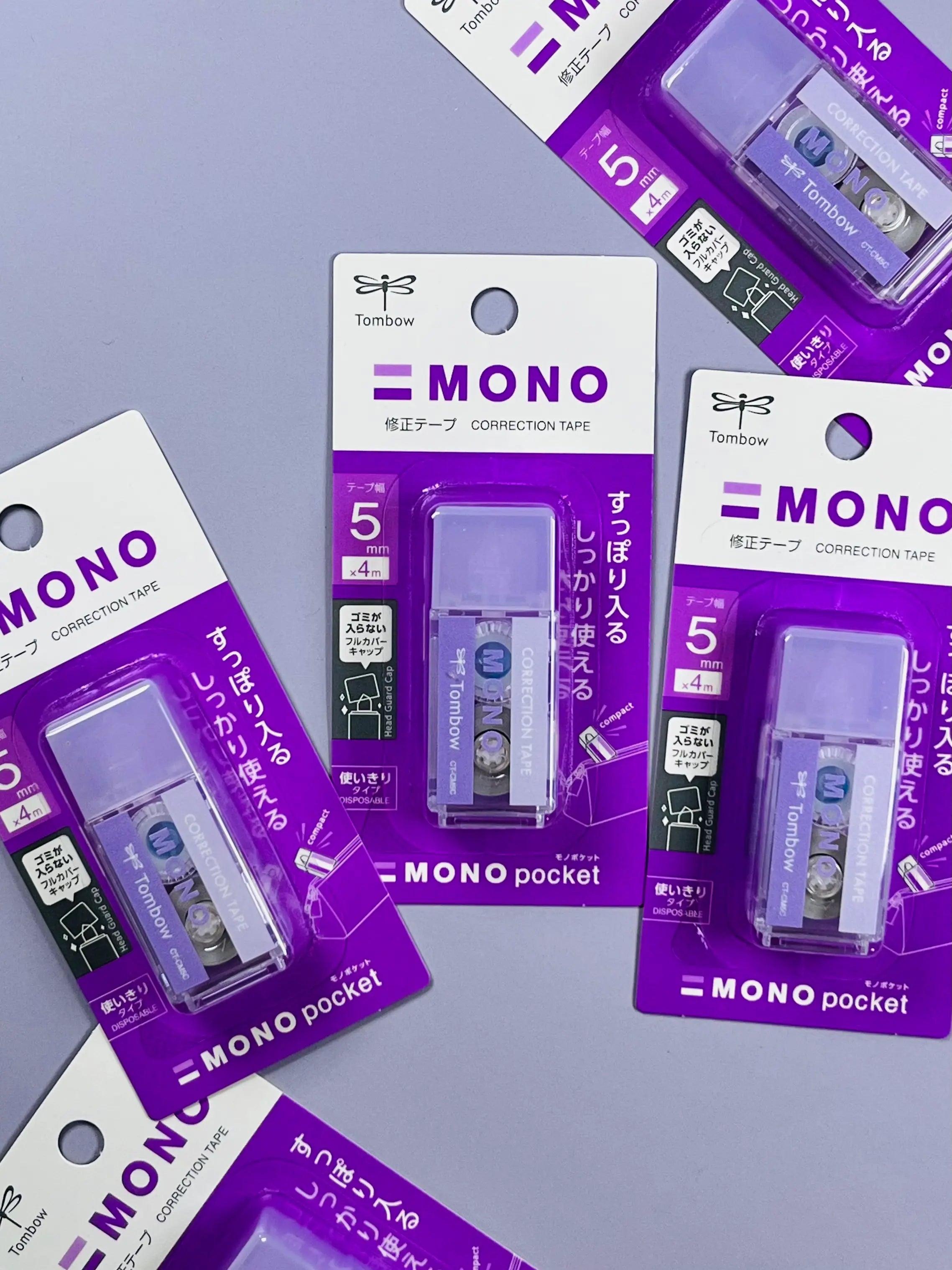 Tombow Mono Pocket Correction Tape: Portable Aesthetic White-Out for Pen Cases