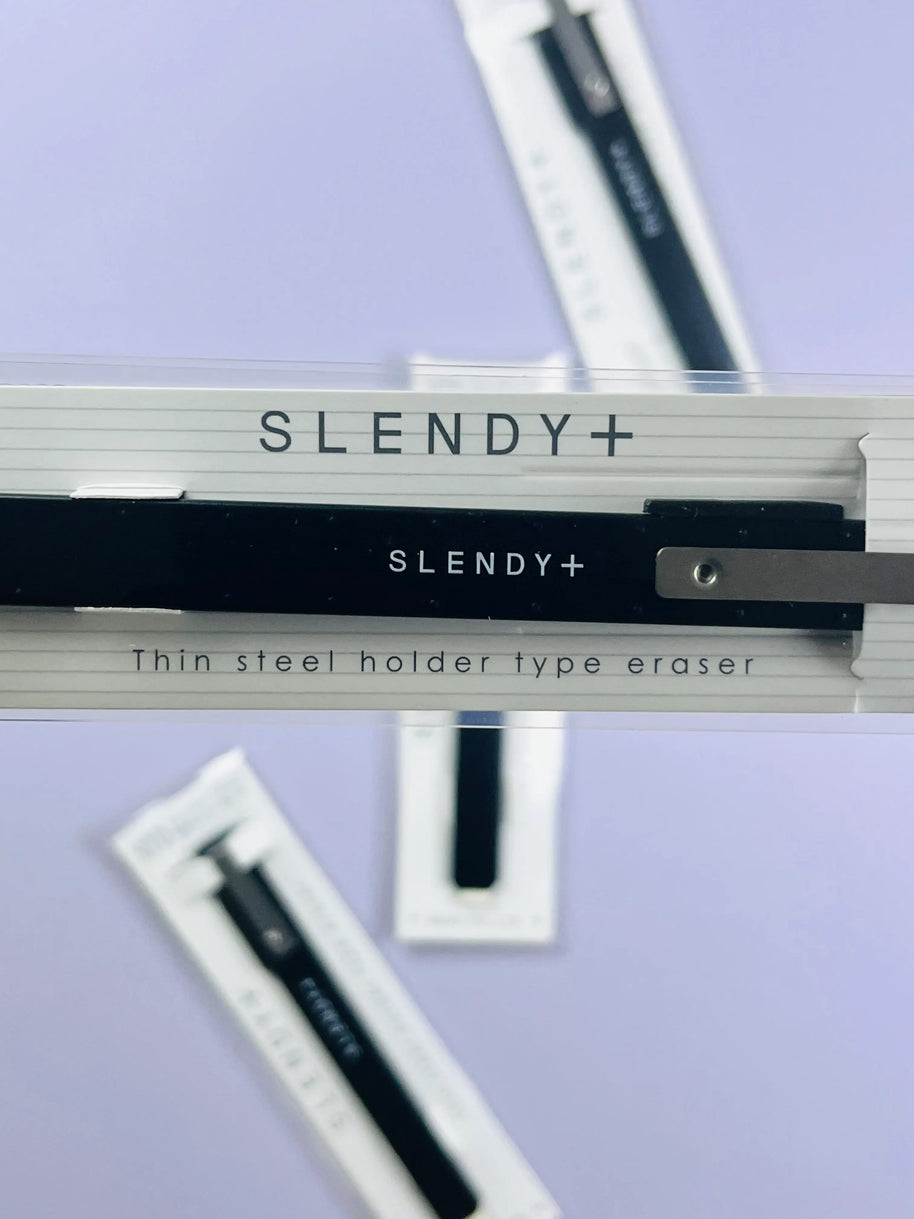 SEED SLENDY+ 2 Slim Eraser: Metal Body Precision Eraser for Planners & Pen Cases