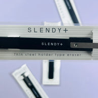 SEED SLENDY+ 2 Slim Eraser: Metal Body Precision Eraser for Planners & Pen Cases