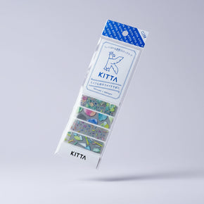 KING JIM KITTA Clear Washi Tape Set: Pre-Cut Aesthetic Washi Stickers