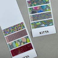 KING JIM KITTA Clear Washi Tape Set: Pre-Cut Aesthetic Washi Stickers
