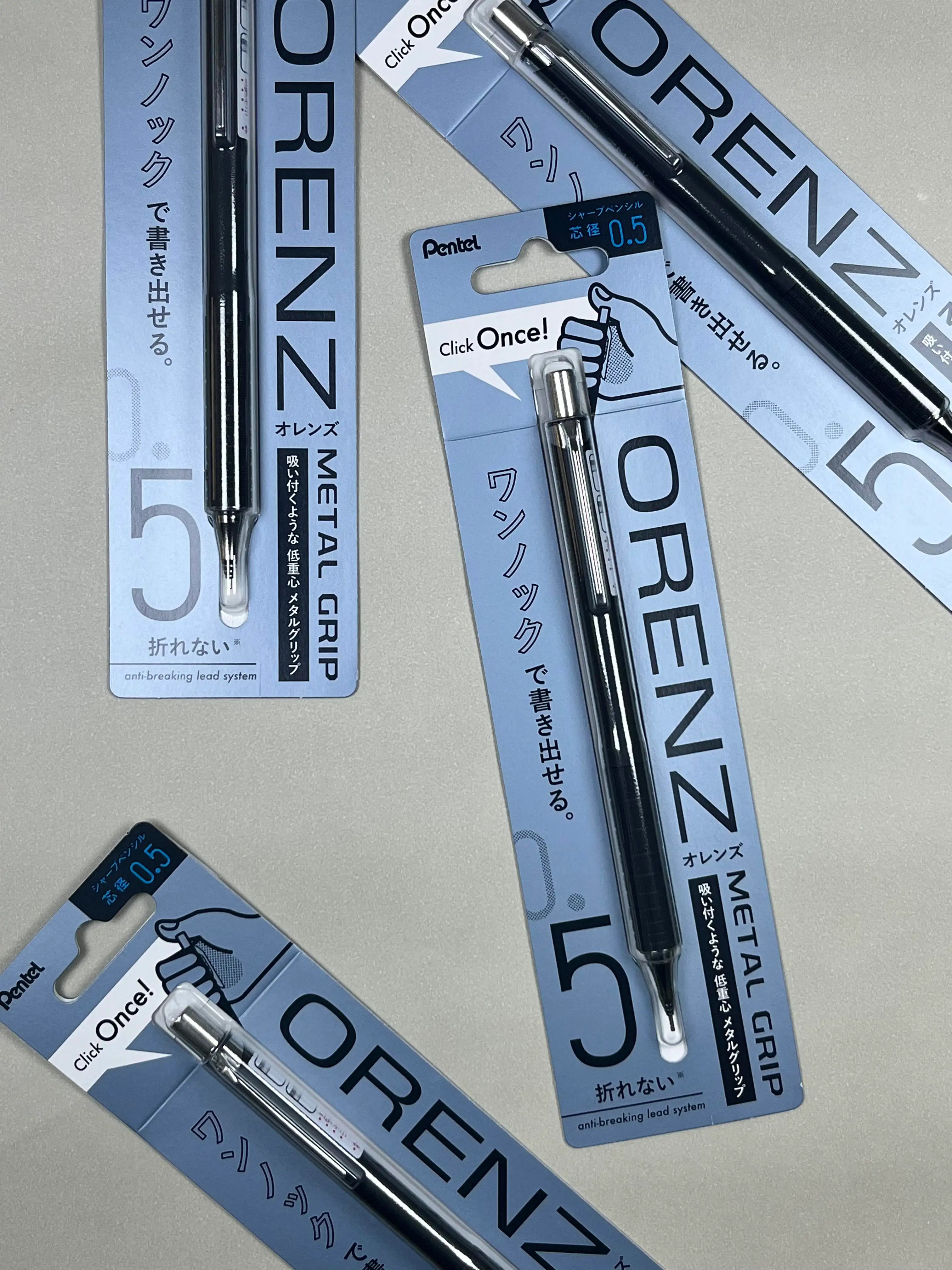 Pentel Orenz Metal Grip Mechanical Pencil: Anti-Break Drafting Pencil (0.5mm)
