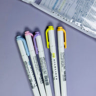 Zebra Mildliner Double-Sided Highlighter: 5-Color Japanese Marker Set