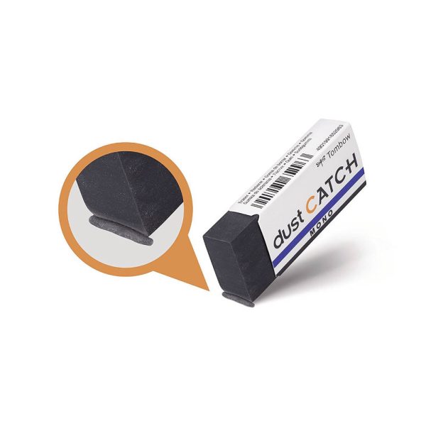 Tombow Mono Dust Catch Eraser: Black Clumping Eraser - No-Mess Japanese Stationery