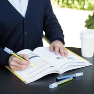 KOKUYO Mark+ Dual Color Highlighter: 2-in-1 Double Pen for Aesthetic Note-Taking