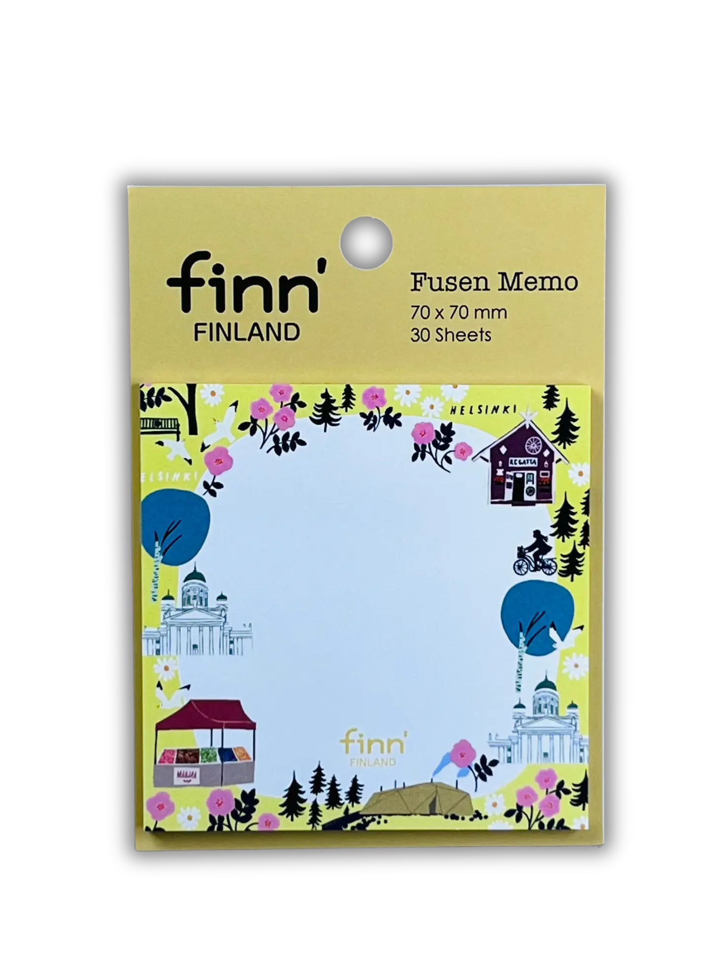 Helsinki Design Memo Fusen: Minimalist Finnish-Style Sticky Notes (Japanese Quality)