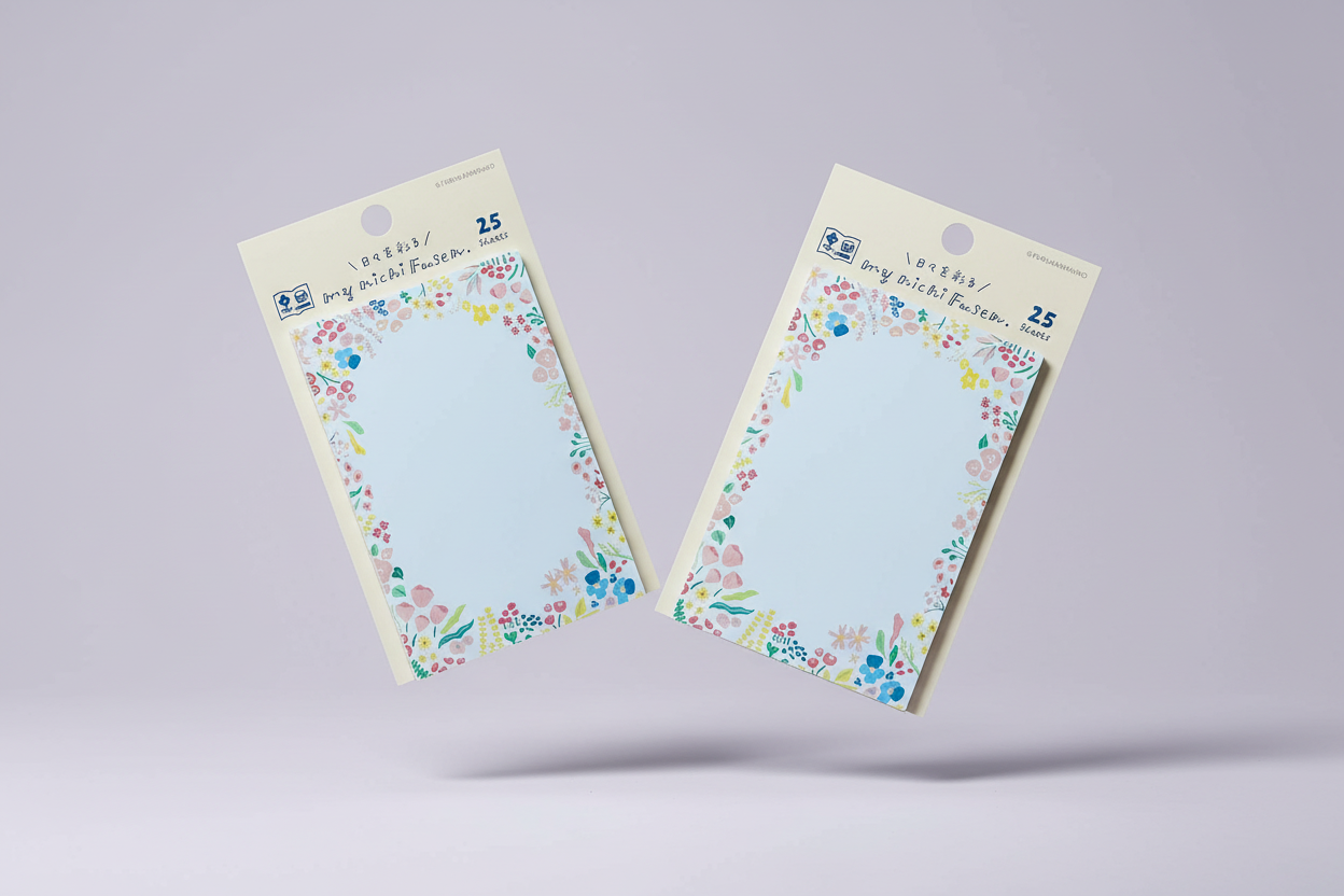 Furukawa Shiko MyNichi Sticky Notes: Daily Habit Tracker & Planner Index (Japanese Washi Style)
