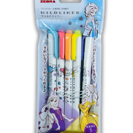 Zebra Mildliner x Disney Princess Limited Edition Set: 5-Pack Dual-Tip Highlighters
