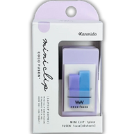 KANMIDO KOKOFUSEN Mini Clip Sticky Notes: Misty Purple Film Index (Portable Planner Clip)
