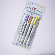 Zebra Mildliner Double-Sided Highlighter: 5-Color Japanese Marker Set