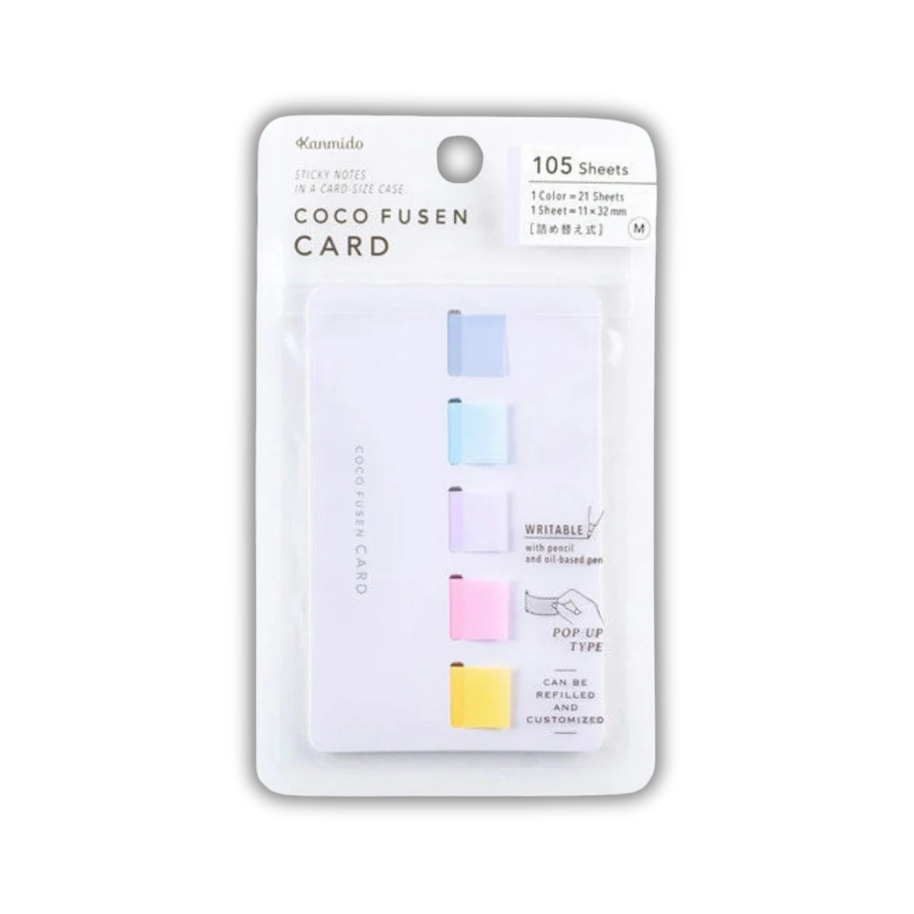 KANMIDO KOKOFUSEN Slim Card Sticky Notes: Magic Hour Film Index Labels (1.5mm Ultra-Slim)
